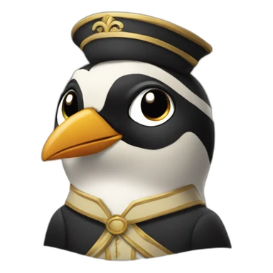 Femelle du pingouin châtain sticker