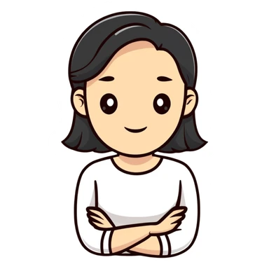 confident woman cartoon for cosmetic surgery advertisement sticker