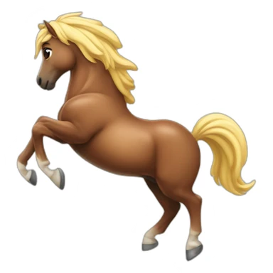 Muscle sur une licorne sticker
