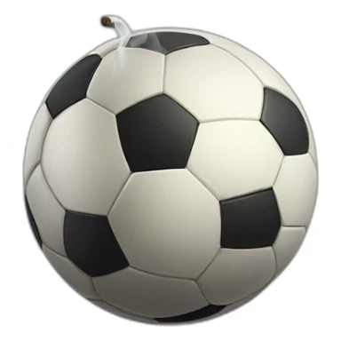 soccer ball smoking a cigar sticker