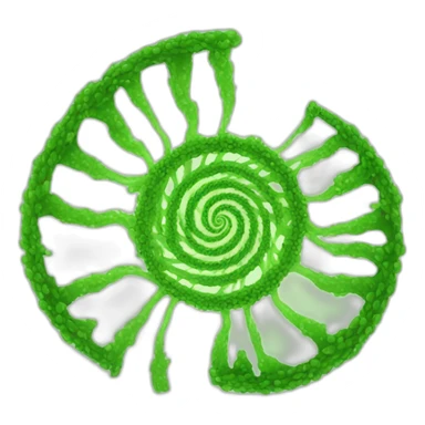 algae spiral sticker