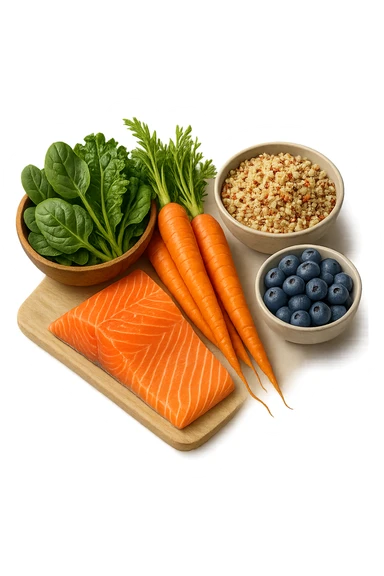 dieta low FODMAP + flora bilanciata, iperrealistica 4k sticker