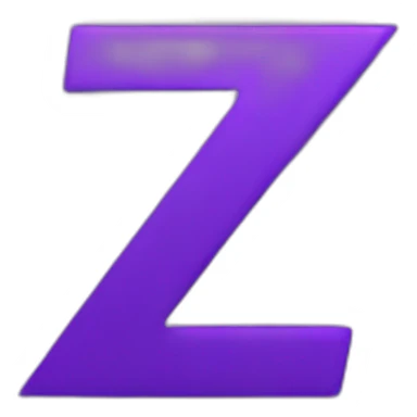 Purple Z logo sticker