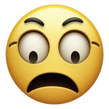 Disturbed dizzy angry smiley emoji sticker