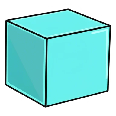 Scarey 3d cube  sticker