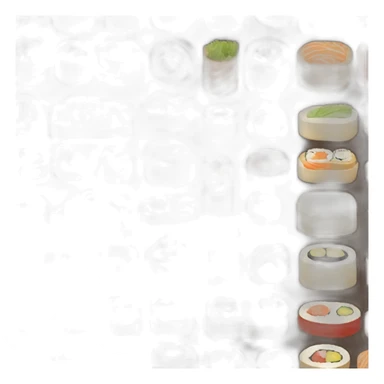 chihiro sushi bento wooden box sticker