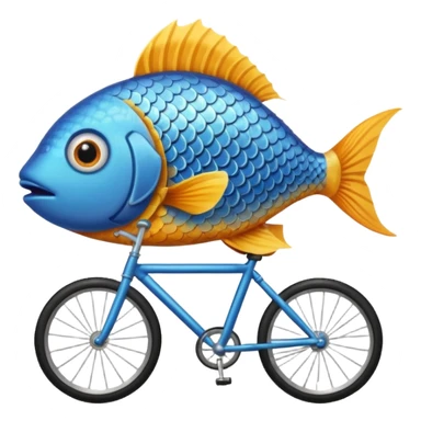 fish on a bike sticker