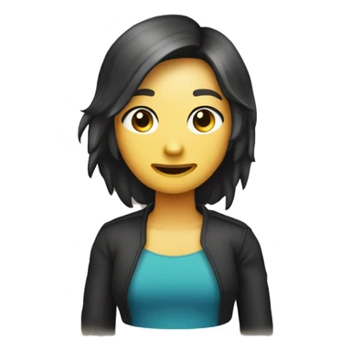 Trái tim 1 nửa màu đen 1 nửa còn lại màu tím. sticker