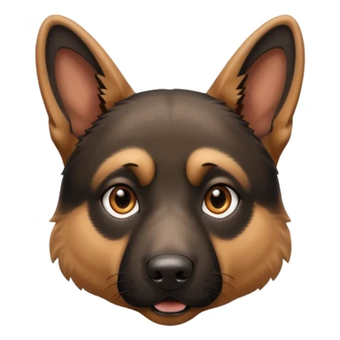 German shepherd dog head only sticker