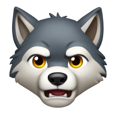 angry wolf memoji sticker