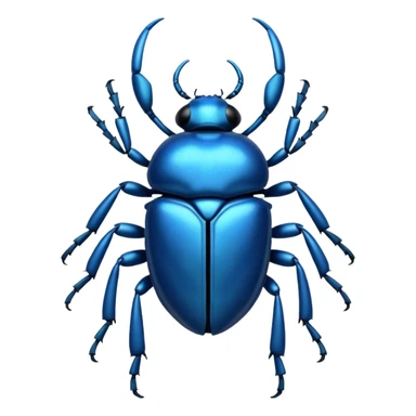 blue beetle Scarab sticker