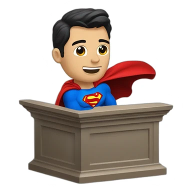 political pulpit superman sticker