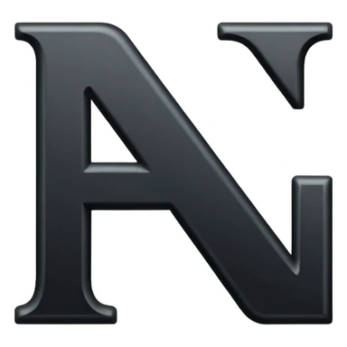 Letter N sticker