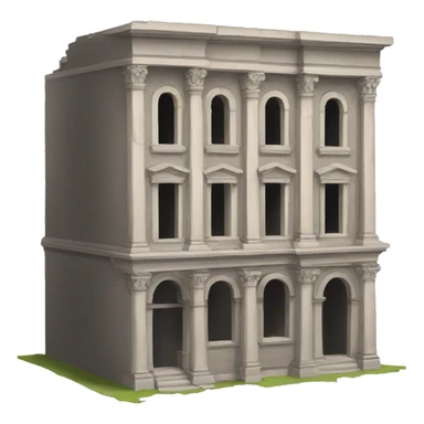 Batiment detruit sticker