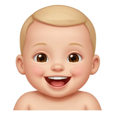 gülen bebek sticker