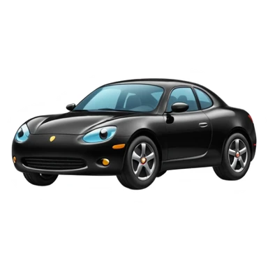 grosse voiture noire sticker