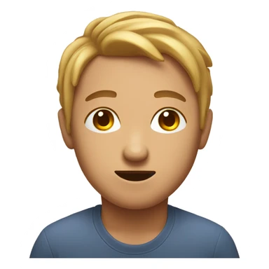 Face with questions marks sticker