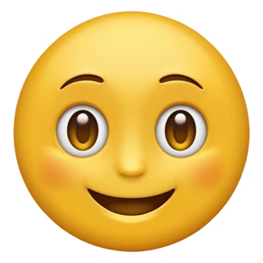 Emoji rond et jaune qui regarde à gauche de lui  sticker
