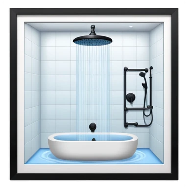  shower and bathroom  sticker