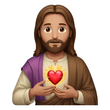 Jesus Cristo com coração sticker