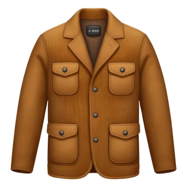 Corduroy patterned jacket with ridges sticker