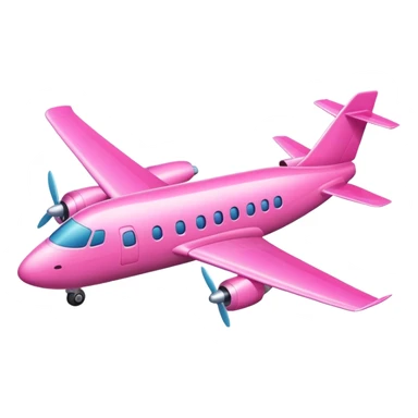 I want a pink airplane  sticker