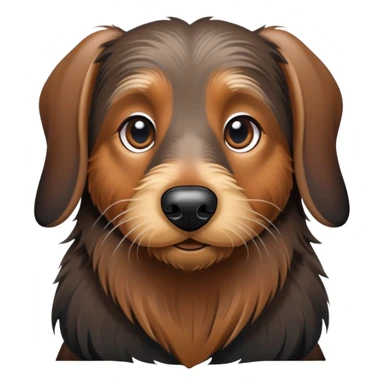 wire haired dachshund boar long beard sticker