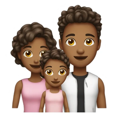 2 girls with 1 boy friend group  sticker