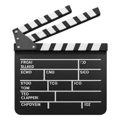 film clapper sticker