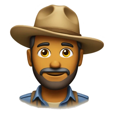 un explortador con sombrero de indiana jhones sticker