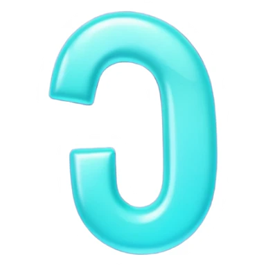 Purple and Cian Symbol of TikTok app sticker