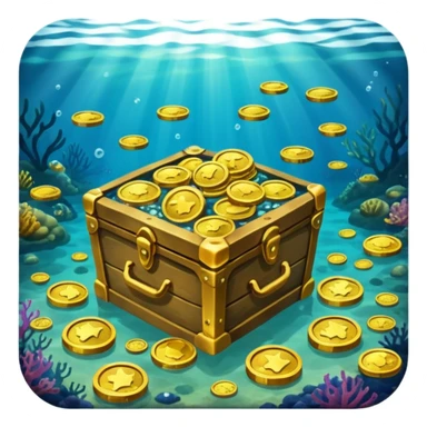 sunken treasure sticker