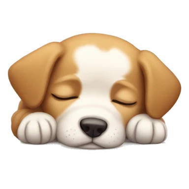 puppy sleeping sticker