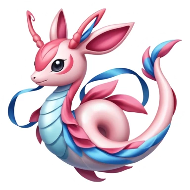 Colorful Sylveon-Milotic-hybrid sticker