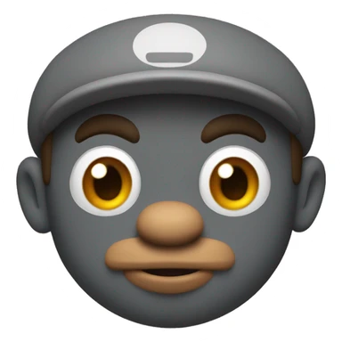 super mario with monkey face sticker