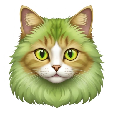 Cat with yellow green eyes sticker