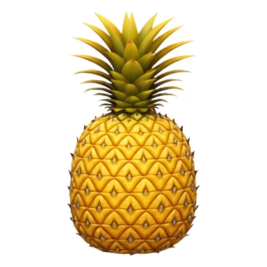 Upside down pineapple with no background sticker