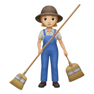 street sweeper with broom sticker