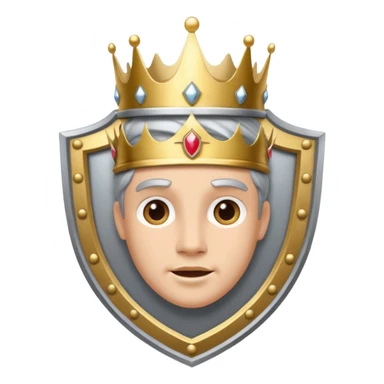 Create a Shield / Crown that represents confidence a brave and proud facial expression not a boy or girl sticker