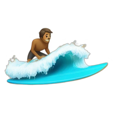 Chat sur une planche de surf sticker