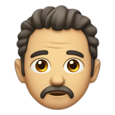 A sad Barbabravo sticker