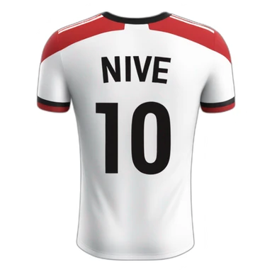 River plate shirt with number 10 and the name nive on it sticker