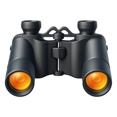 binoculars, simple, clear sticker