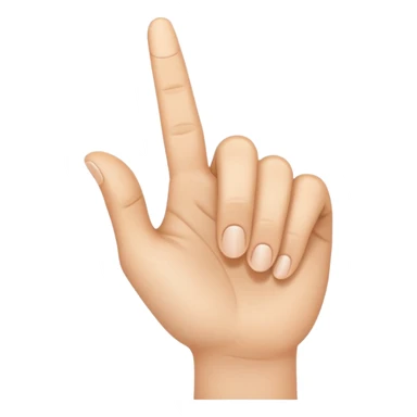 a hand with finger pointing at the camera sticker