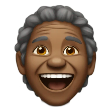 Aborigine laughs sticker