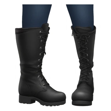 Black boots sticker