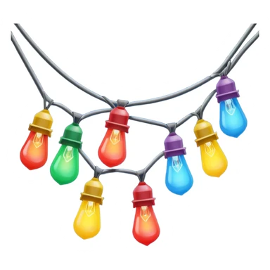 Chritsmas lights sticker