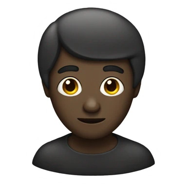 dark man with small eyes and elephant ears sticker