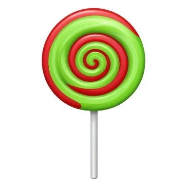 a lollipop, apple emoji style sticker