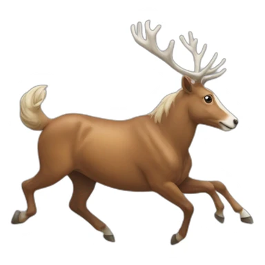 Cerf qui gallope sticker